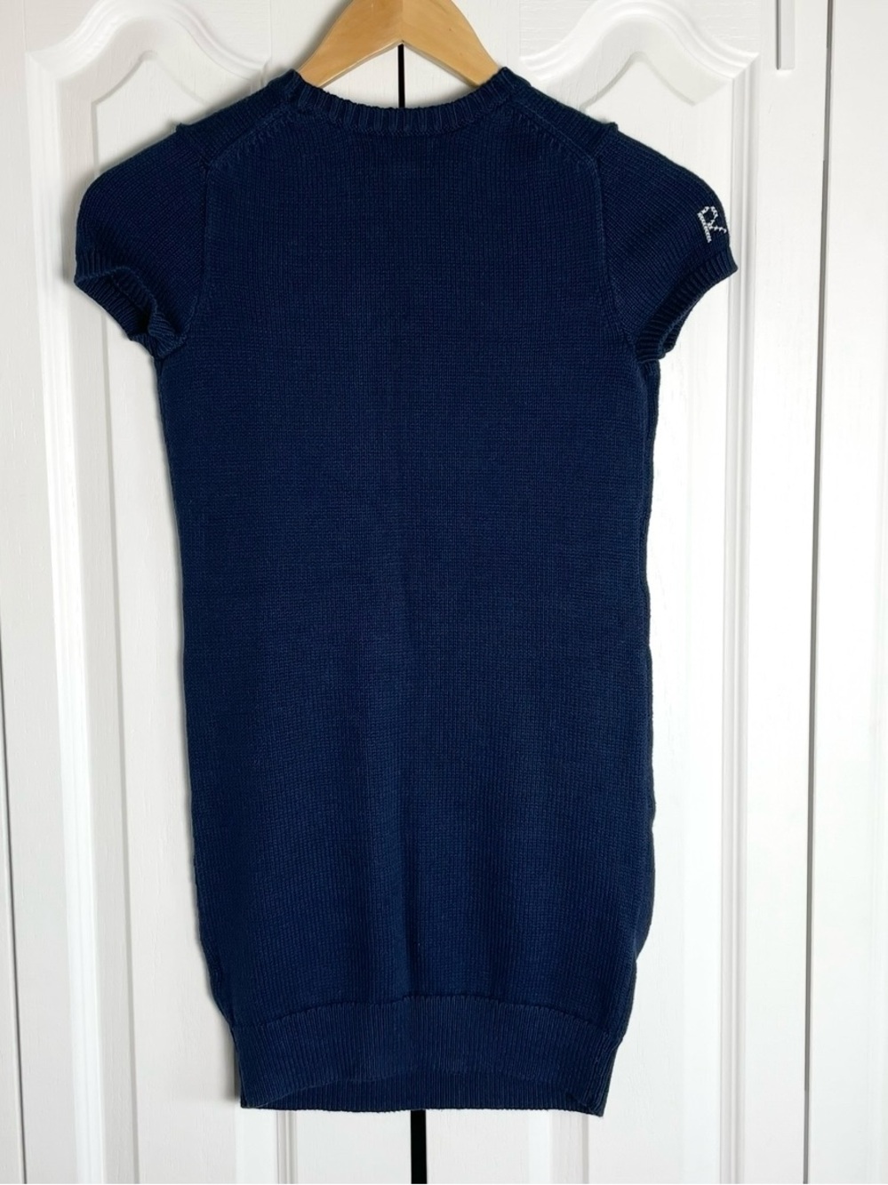 Polo Ralph Lauren Kid's Girls Blue Polo Bear Sweater Dress Size M (8-10) Blue - Picture 10 of 16